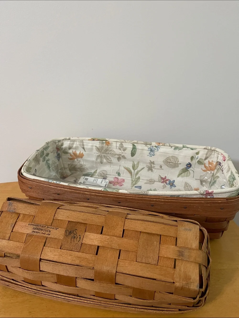 Longaberger Bread and Cracker Basket Combo